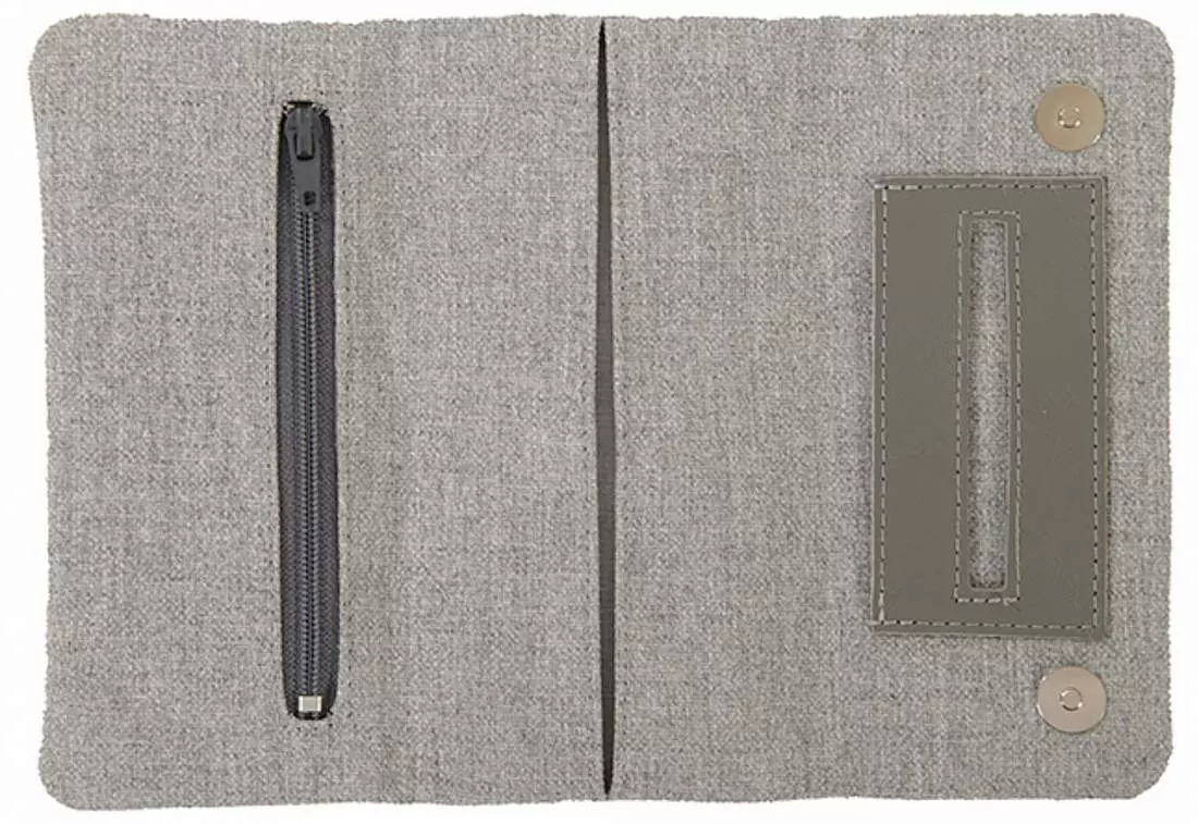 Produktbild: Mestango Dual Spirit 1015-3 grau Drehertasche innen offen