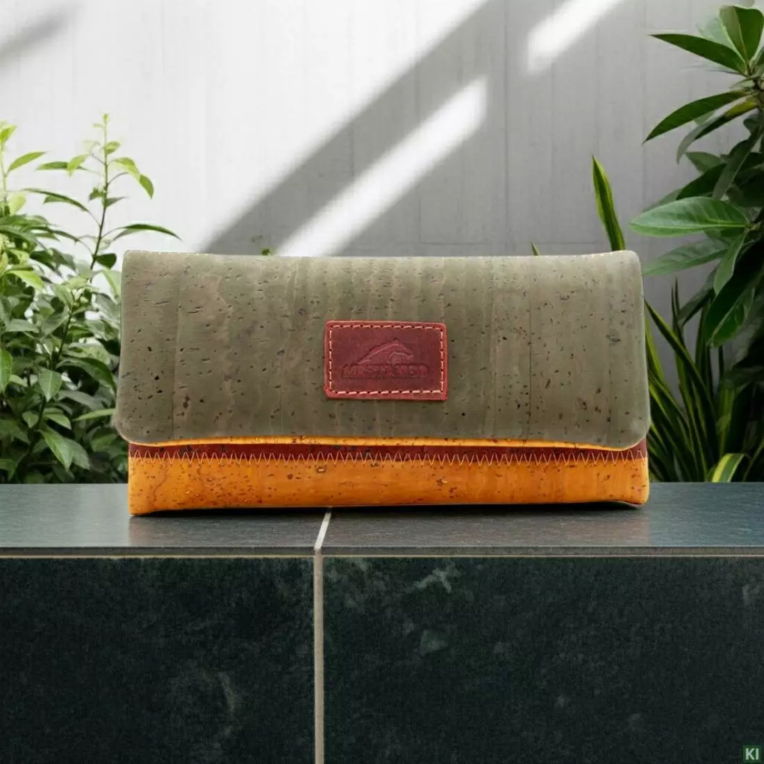 Produktbild: Mestango Kork bunt grün gelb 1012-SE Tabaktasche