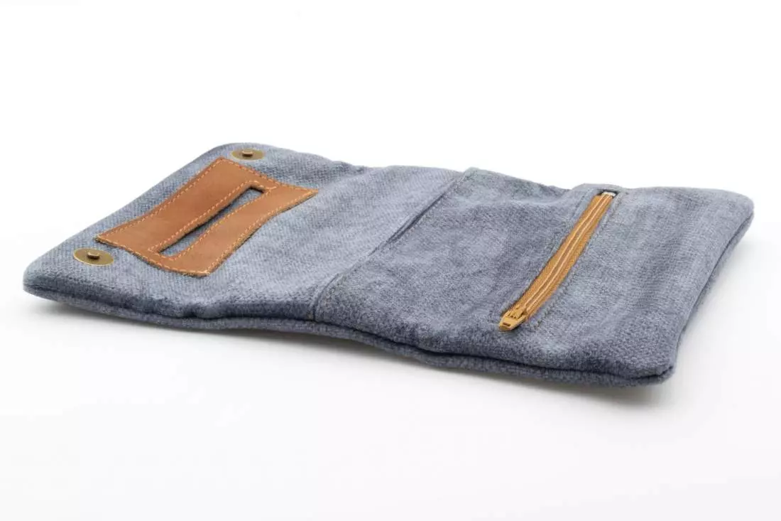 Produktbild: Mestango Terra 1014-6 jeansblau Drehertasche offen