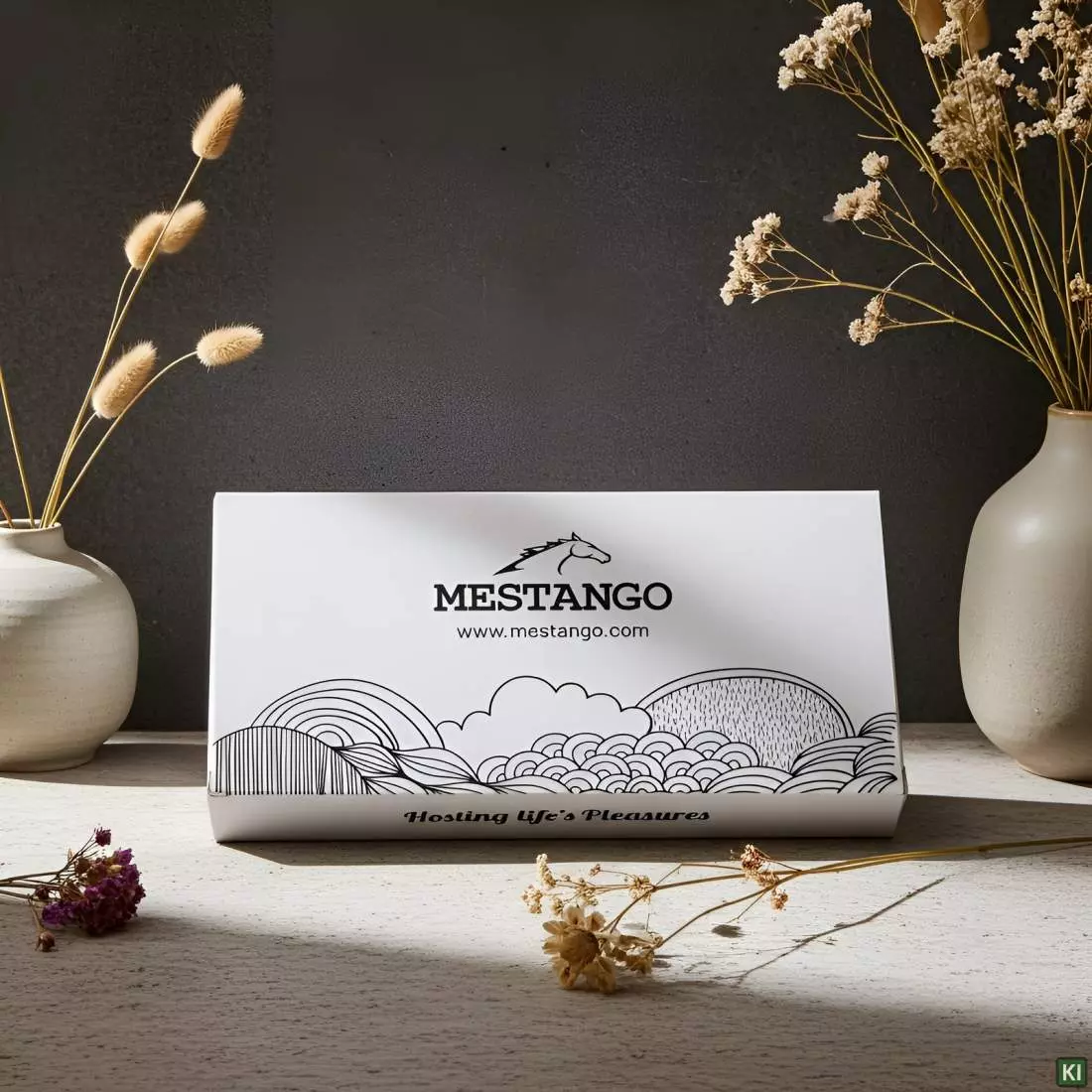 Produktbild: Mestango Verpackung weiß modern