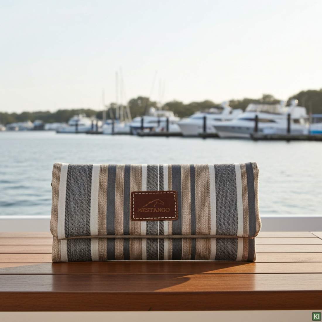 Produktbild: Mestango Yacht beige grau 1009-2 Tabaktasche