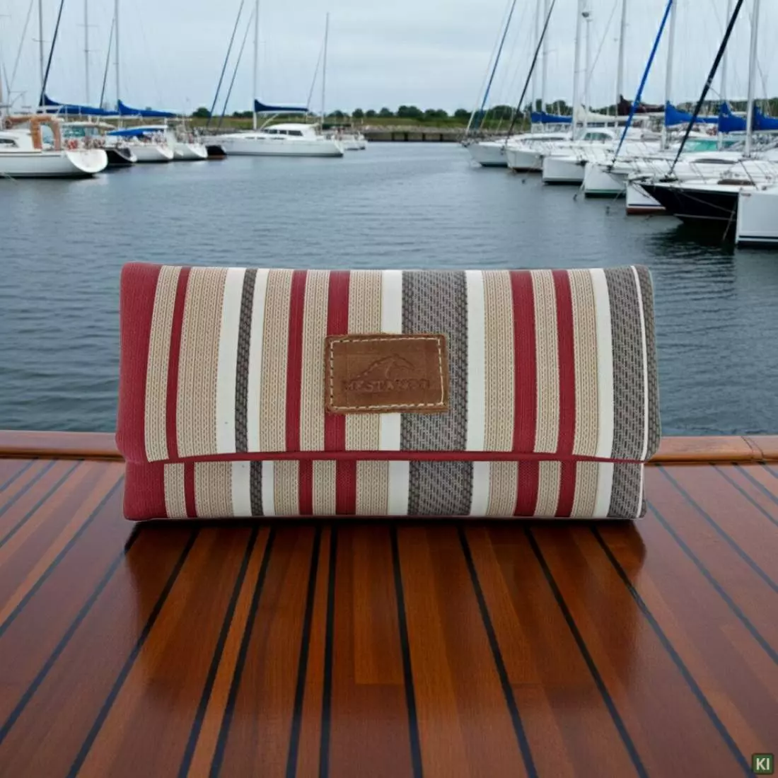 Produktbild: Mestango Yacht rot beige grau 1009-4 Tabaktasche