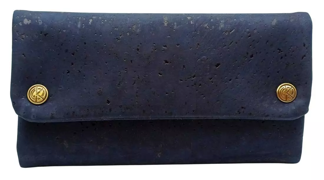 Produktbild: Original Kavatza Dark Blue Deluxe Kork blau TPC44CR Tabaktasche