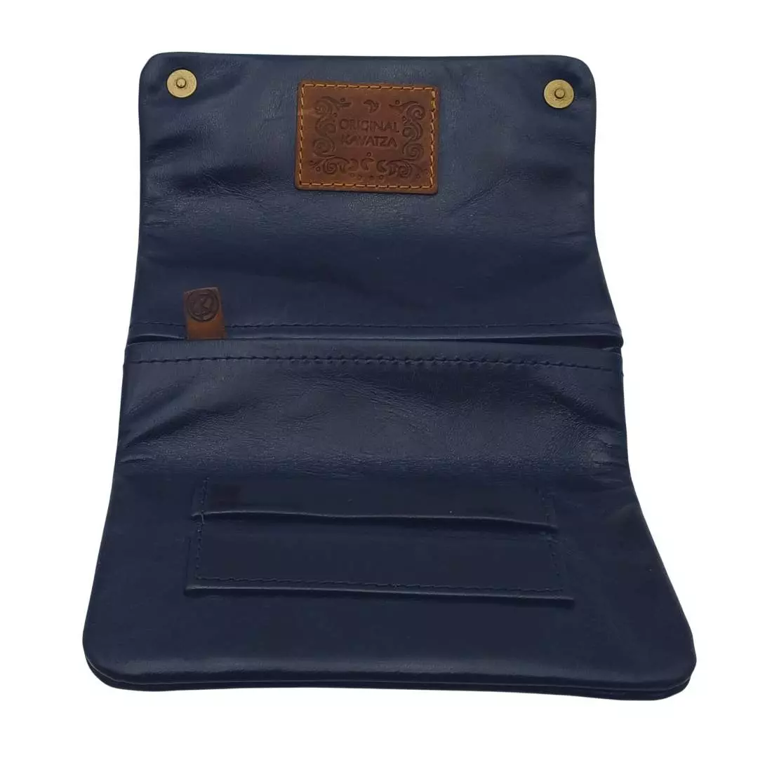 Produktbild: Original Kavatza Blue Marlin Deluxe TR07CR Leder Tabaktasche offen