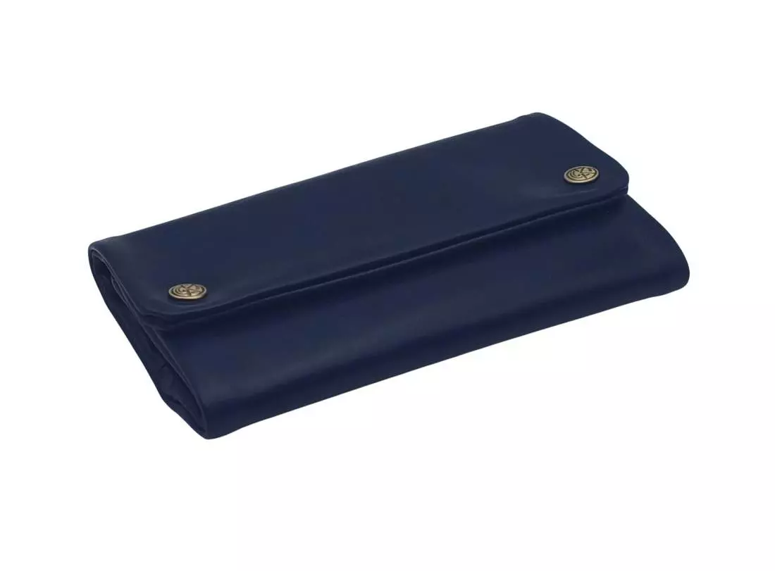 Produktbild: Original Kavatza Blue Marlin Deluxe TR07CR Leder Tabaktasche schräg