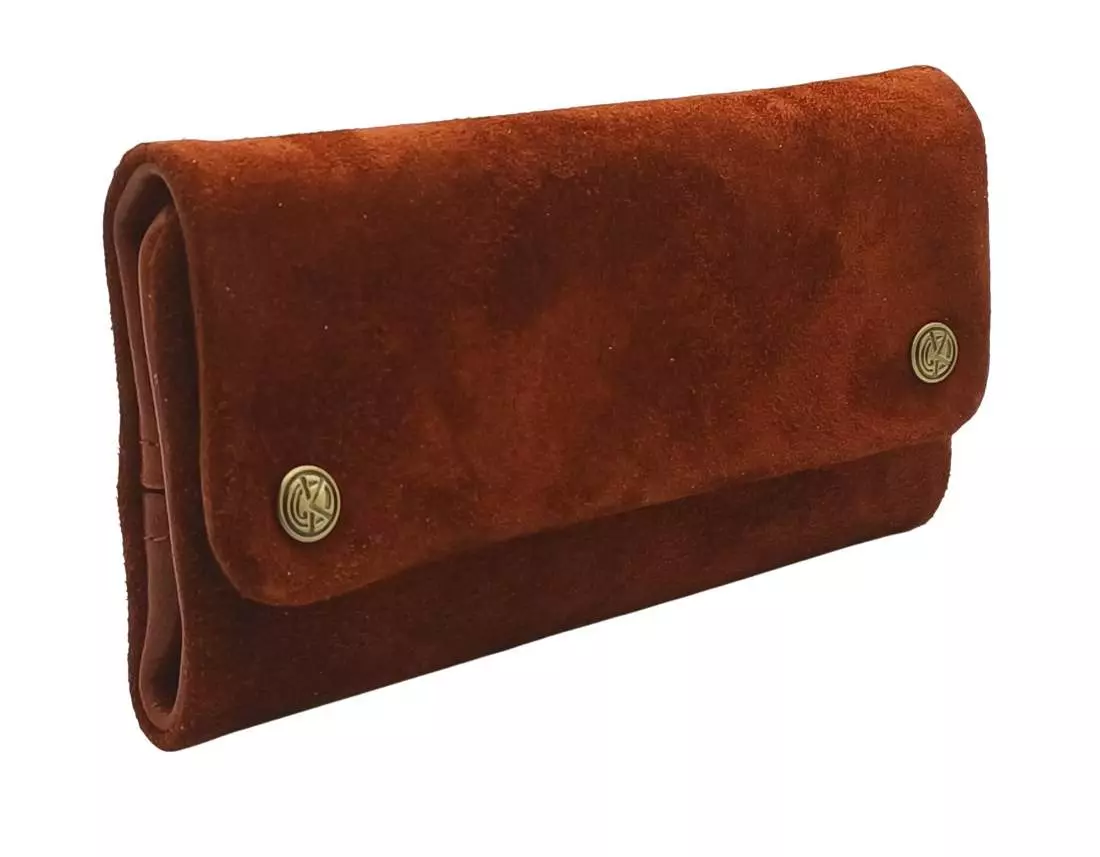 Produktbild: Original Kavatza Brandy Deluxe Wildleder Tabaktasche stehend