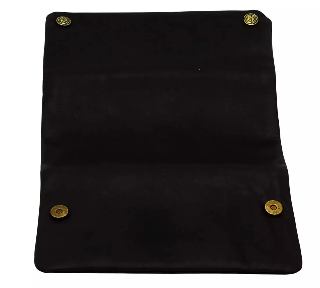 Produktbild: Original Kavatza Classic Deluxe TR01CR Leder schwarz Tabaktasche offen außen