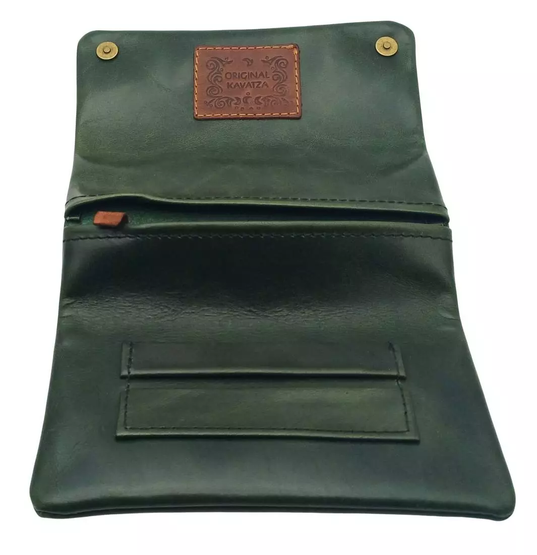 Produktbild: Original Kavatza Emerald Deluxe Leder dunkelgrün TP09CR offen