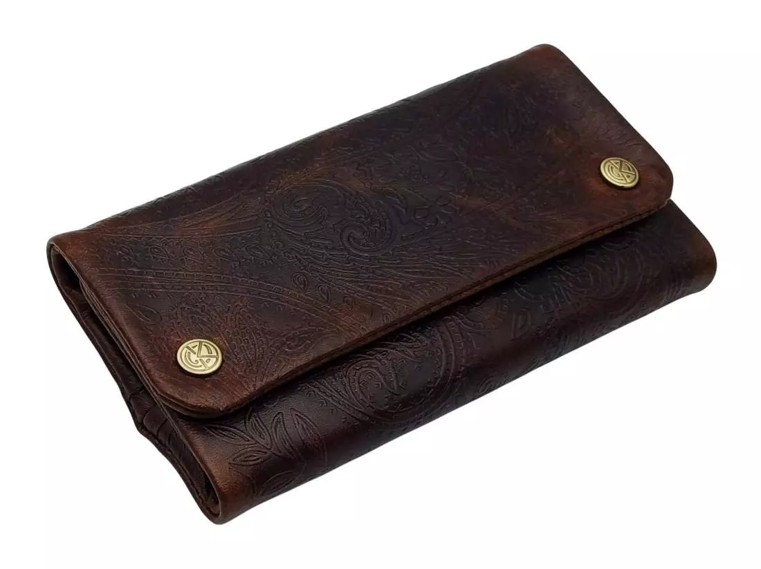 Produktbild: Original Kavatza Ethnic Deluxe TP12CR Tabaktasche schräg