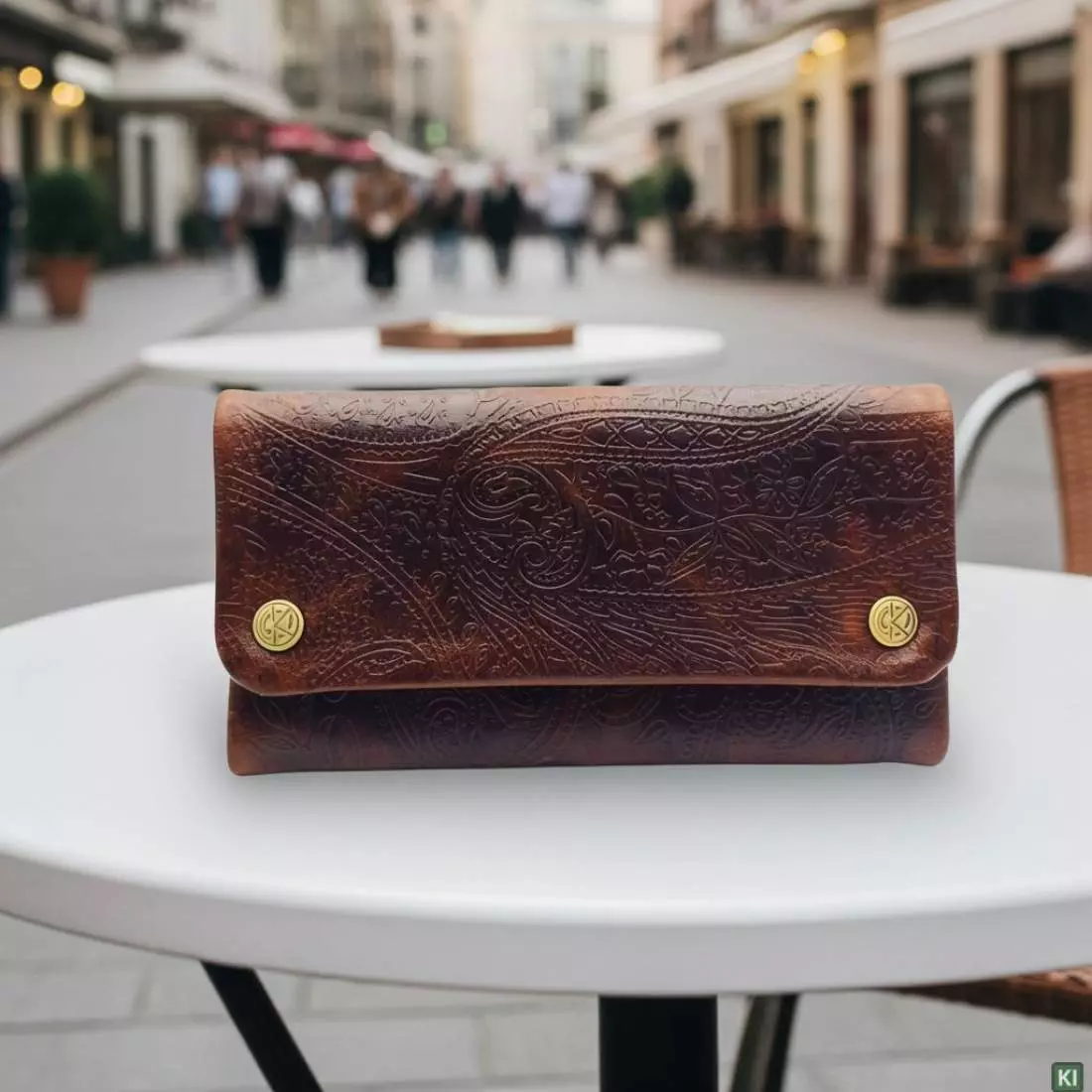 Produktbild: Original Kavatza Ethnic Deluxe TP12CR Tabaktasche in Fußgängerzone