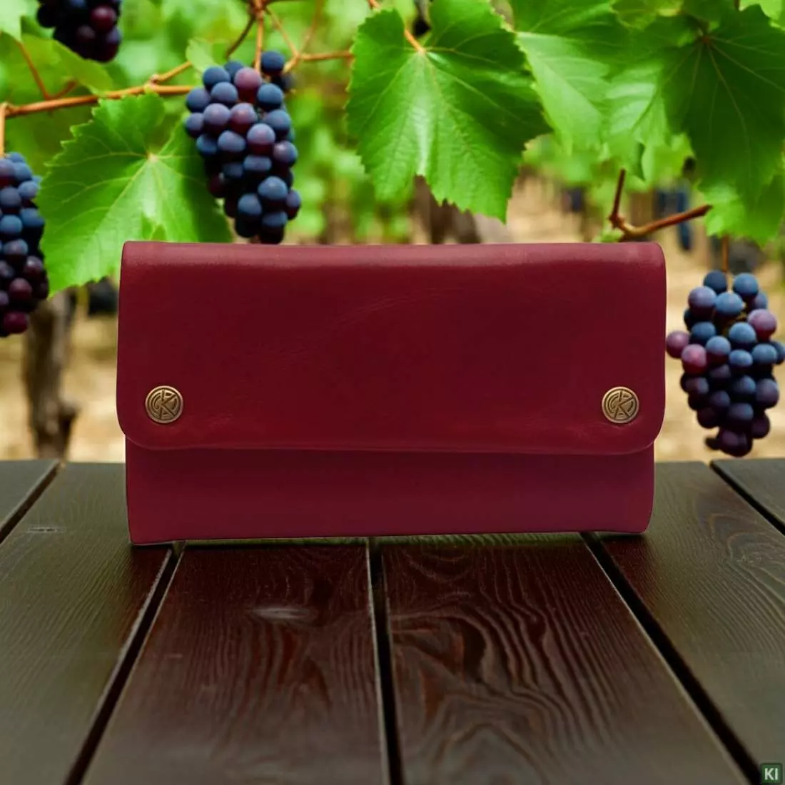 Produktbild: Original Kavatza Flamenco Deluxe Leder dunkelrot TP10CR mit Trauben