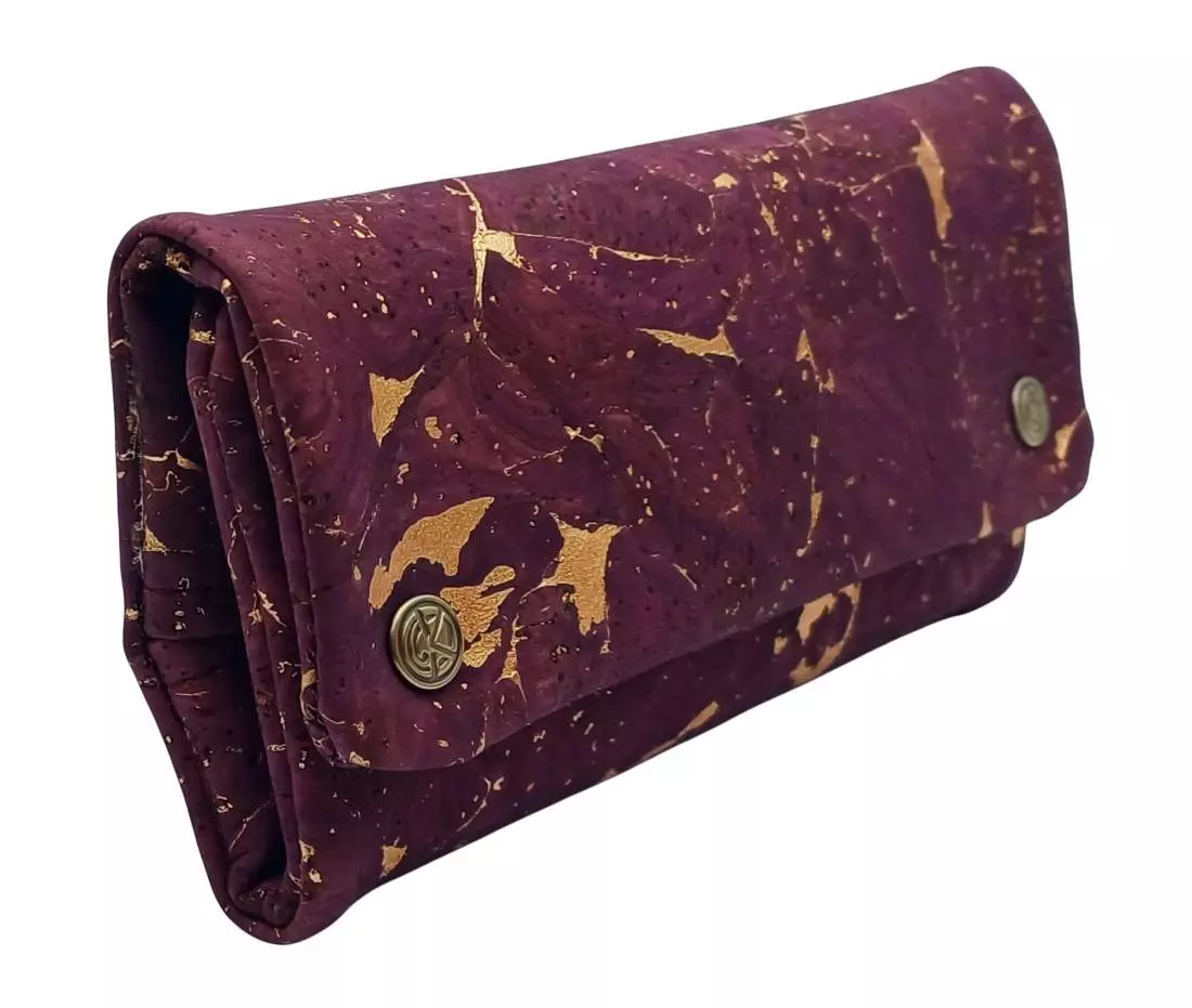 Produktbild: Original Kavatza Golden Bordeaux Deluxe Kork TPC66CR Tabaktasch stehend