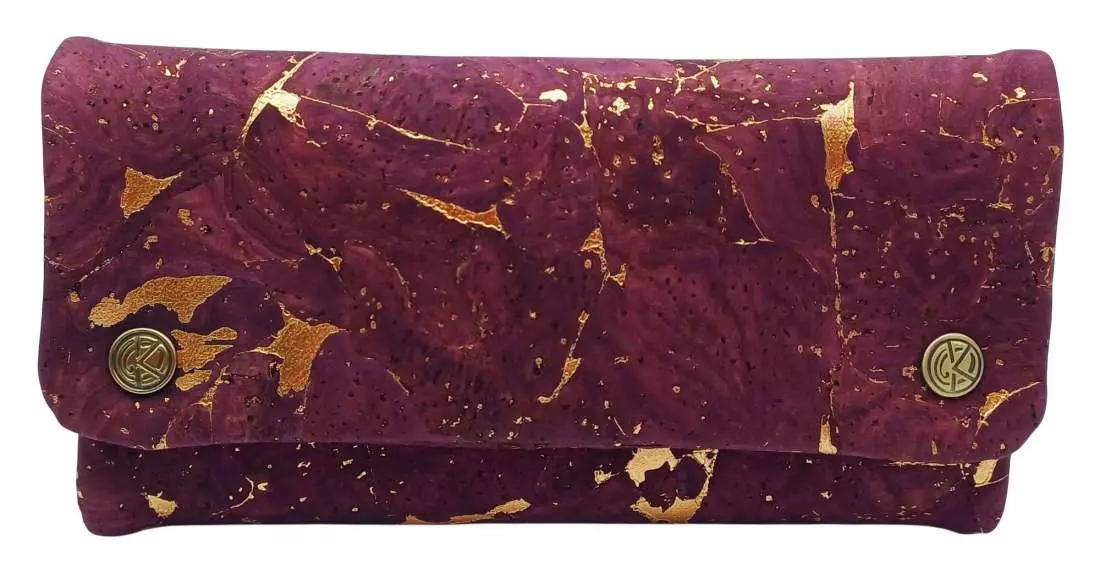 Produktbild: Original Kavatza Golden Bordeaux Deluxe Kork TPC66CR Tabaktasche