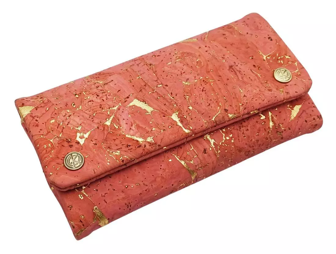 Produktbild: Original Kavatza Golden Coral Deluxe Kork TPC65CR Tabaktasche schräg