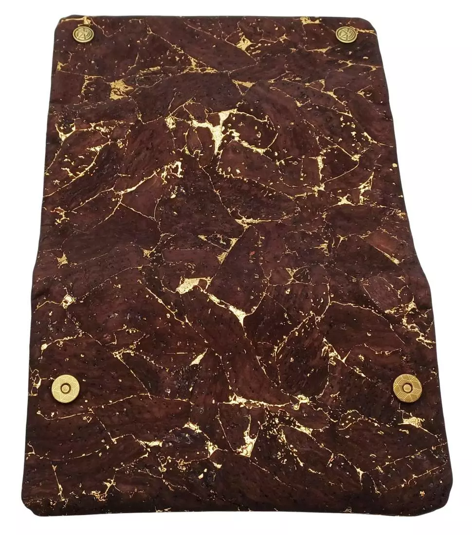 Produktbild: Original Kavatza Golden Earth Deluxe Kork TPC58CR Tabaktasche offen außen