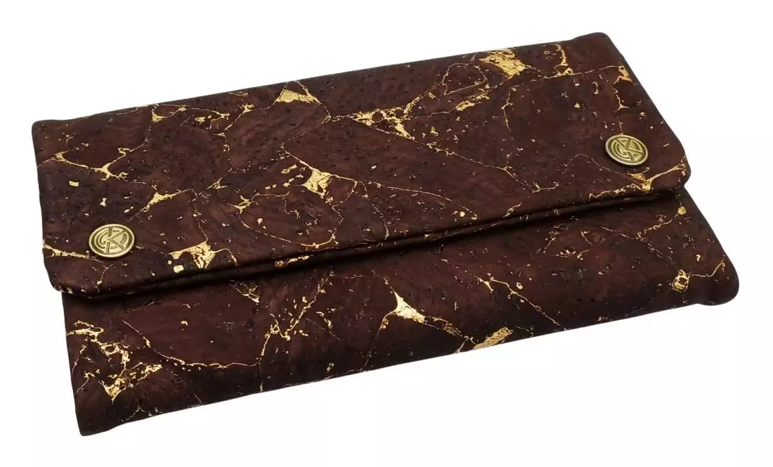 Produktbild: Original Kavatza Golden Earth Deluxe Kork TPC58CR Tabaktasche schräg