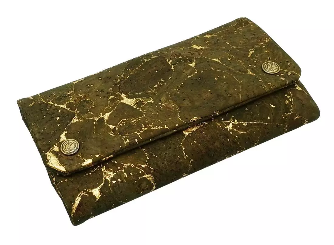 Produktbild: Original Kavatza Golden Olive Deluxe Kork TPC56CR Tabaktasche schräg