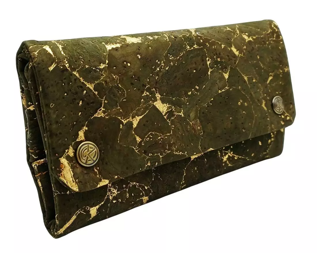 Produktbild: Original Kavatza Golden Olive Deluxe Kork TPC56CR Tabaktasche stehend