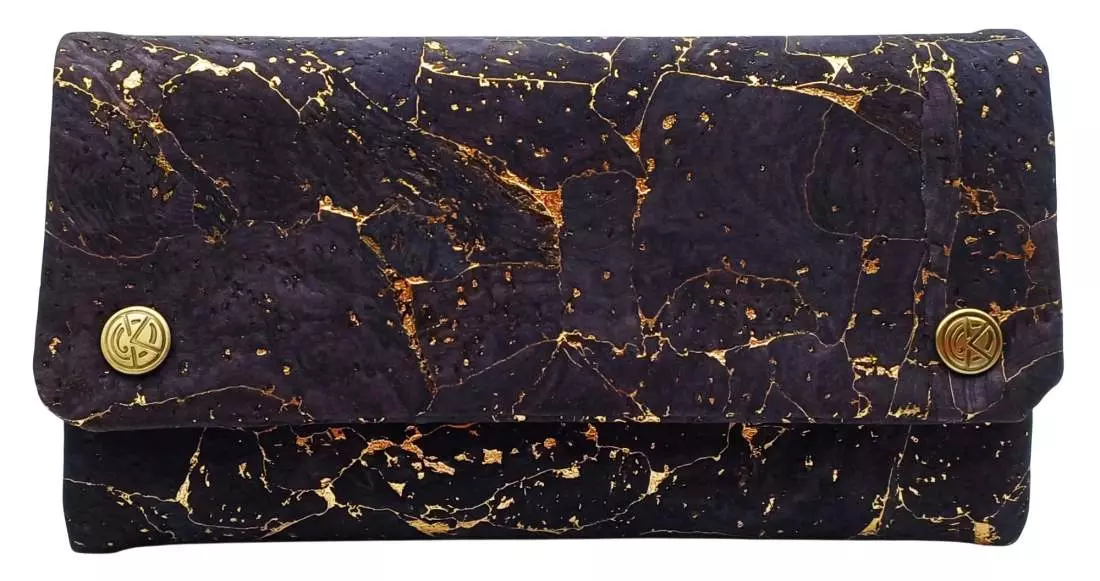 Produktbild: Original Kavatza Midnight Gold Deluxe Kork TPC57CR Tabaktasche