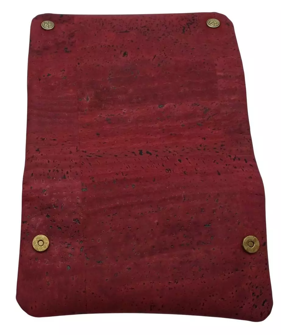 Produktbild: Original Kavatza Wine Deluxe Kork weinrot TPC42CR Tabaktasche offen außen