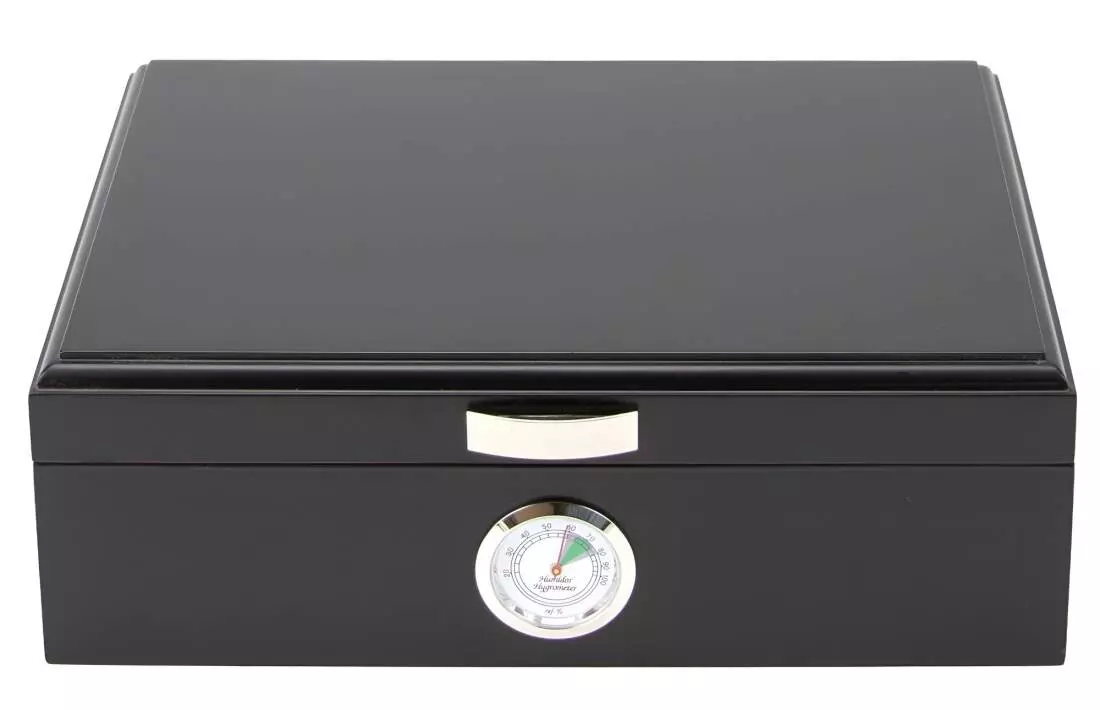 Produktbild: PASSATORE Humidor schwarz matt vorne
