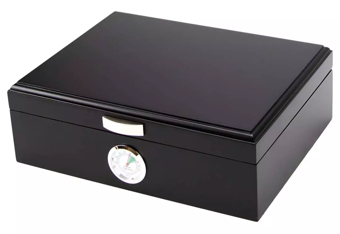 Produktbild: PASSATORE Humidor schwarz matt