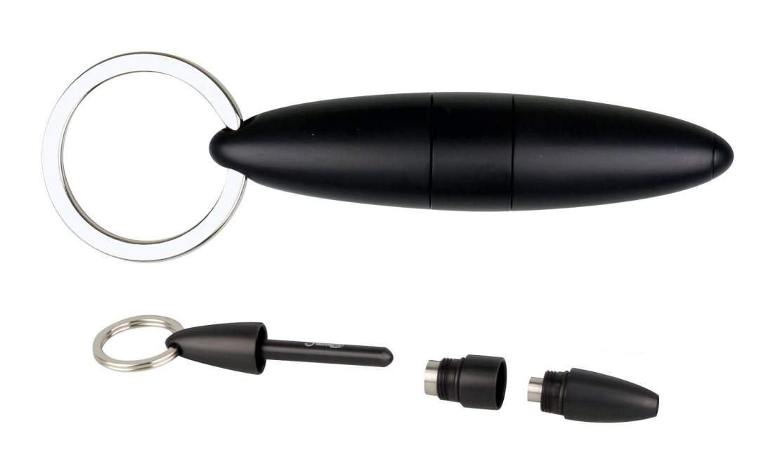 Produktbild: Passatore Zigarrenbohrer DUO Alu schwarz 7+10mm Schnitt