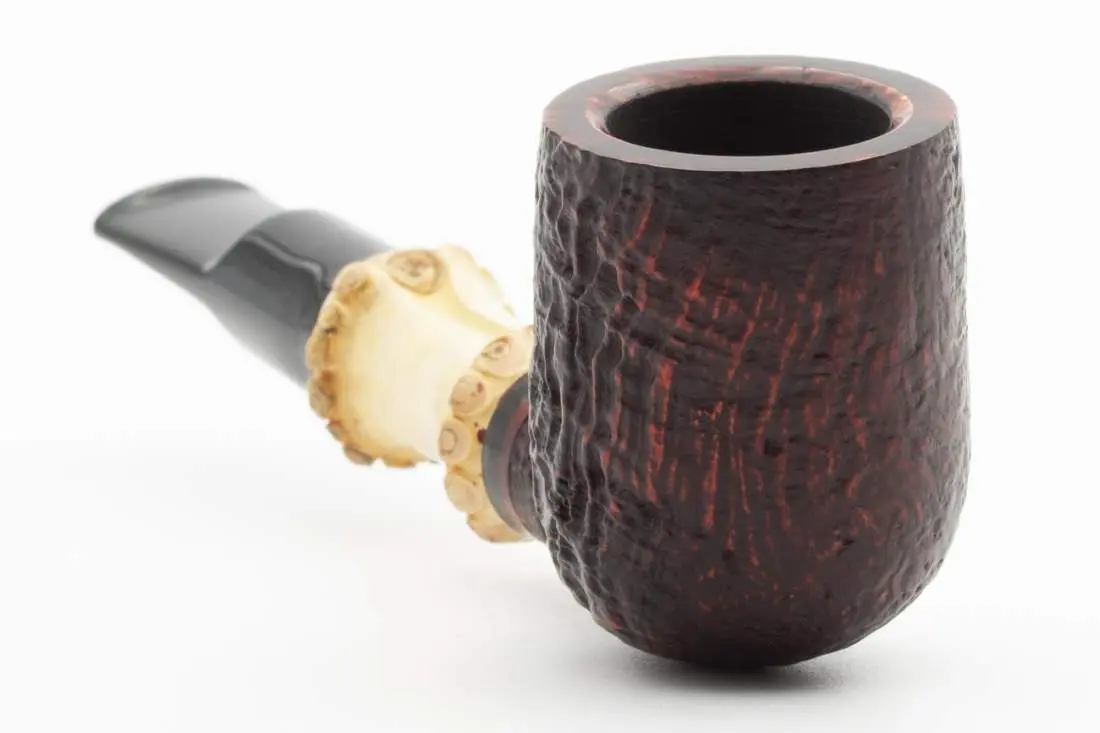 Produktbild: Rattray's Bamboo Billiard Sandblast Red 9mm Straight Billiard - Frontansicht