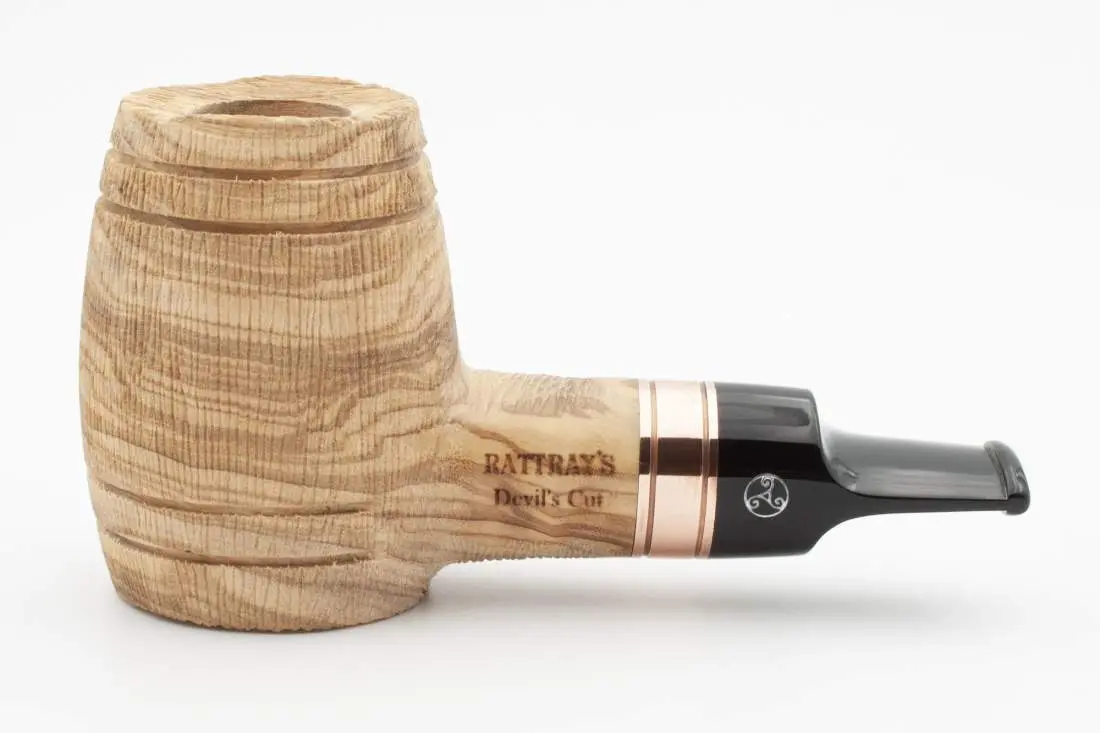 Produktbild: Rattray's Devil's Cut Olive Brushed Straight Barrel - Seitenansicht