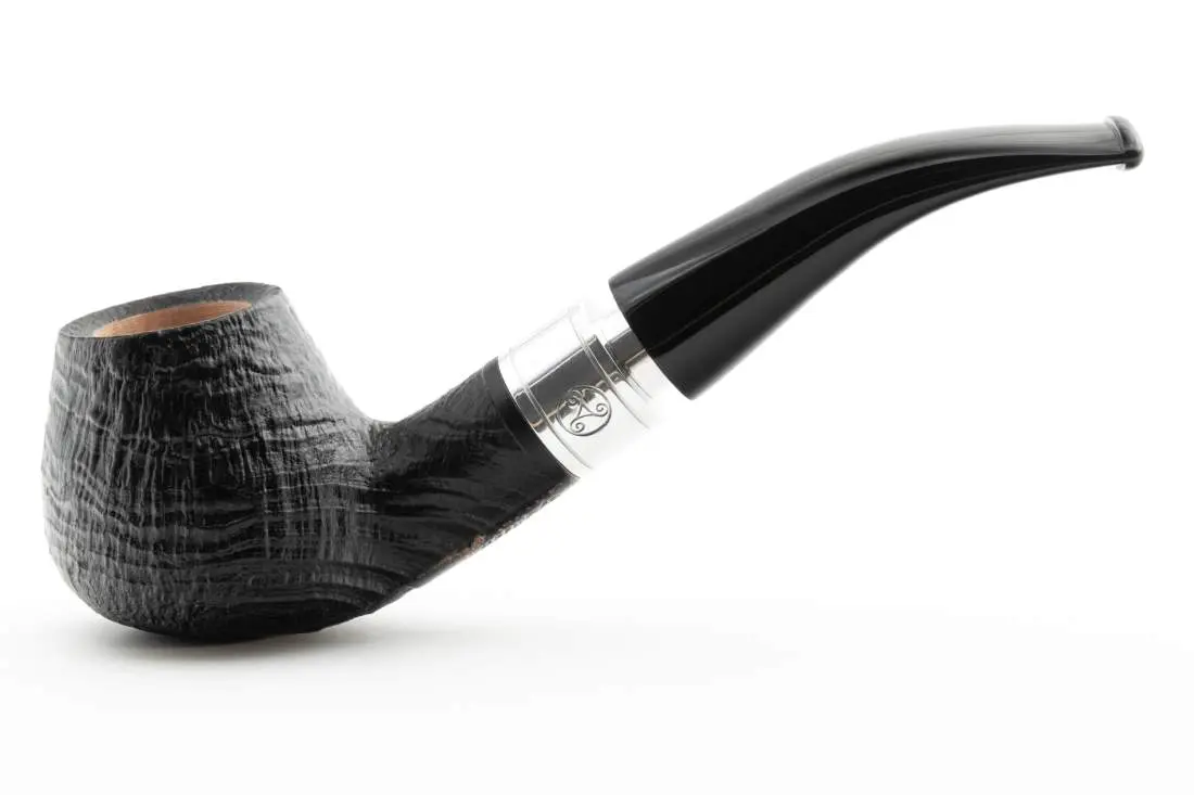 Produktbild: Rattray's Monarch Sandblast Black 4 Black Half-Bent Diplomat - Seitenansicht