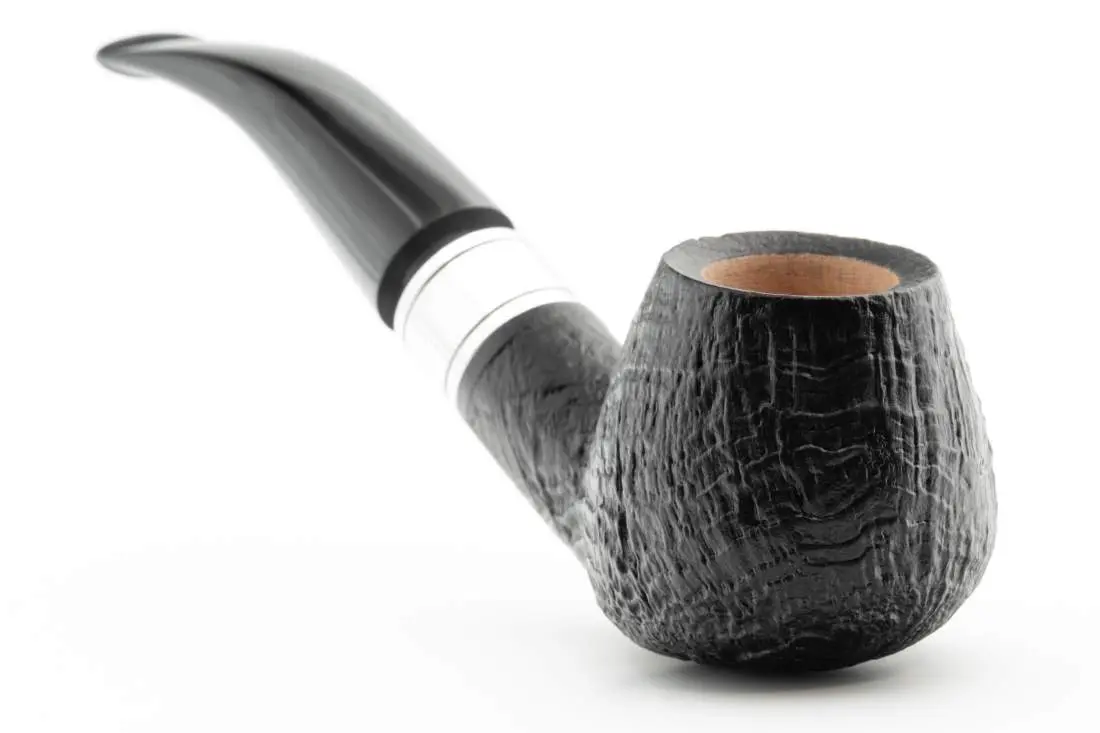 Produktbild: Rattray's Monarch Sandblast Black 4 Black Half-Bent Diplomat - Frontansicht