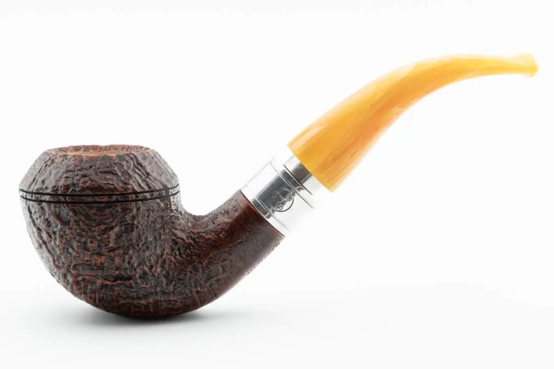 Produktbild: Rattray's Monarch Sandblast Brown 178 Yellow Half-Bent Rhodesian - Seitenansicht
