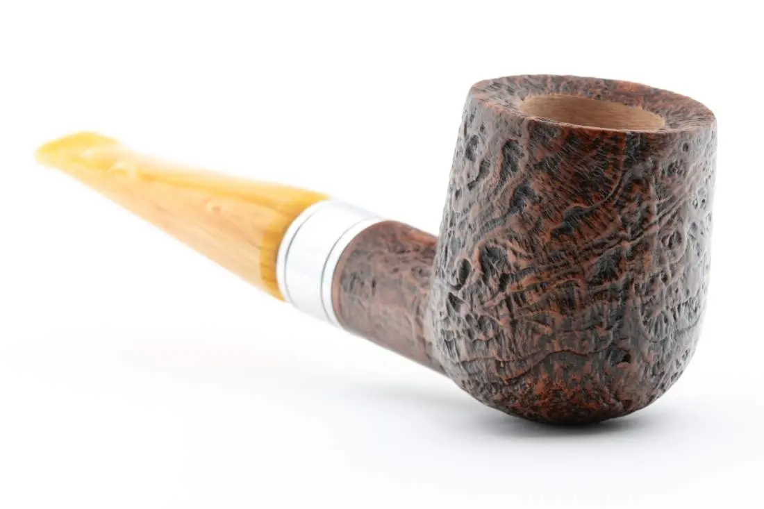 Produktbild: Rattray's Monarch Sandblast Brown 5 Yellow Straight Billiard - Frontansicht