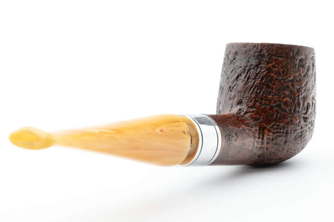 Produktbild: Rattray's Monarch Sandblast Brown 5 Yellow Straight Billiard - Profilansicht