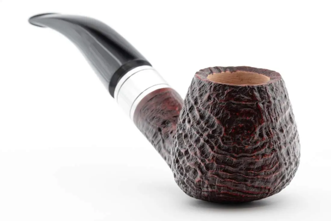 Produktbild: Rattray's Monarch Sandblast Red 4 Black Half-Bent Diplomat - Frontansicht