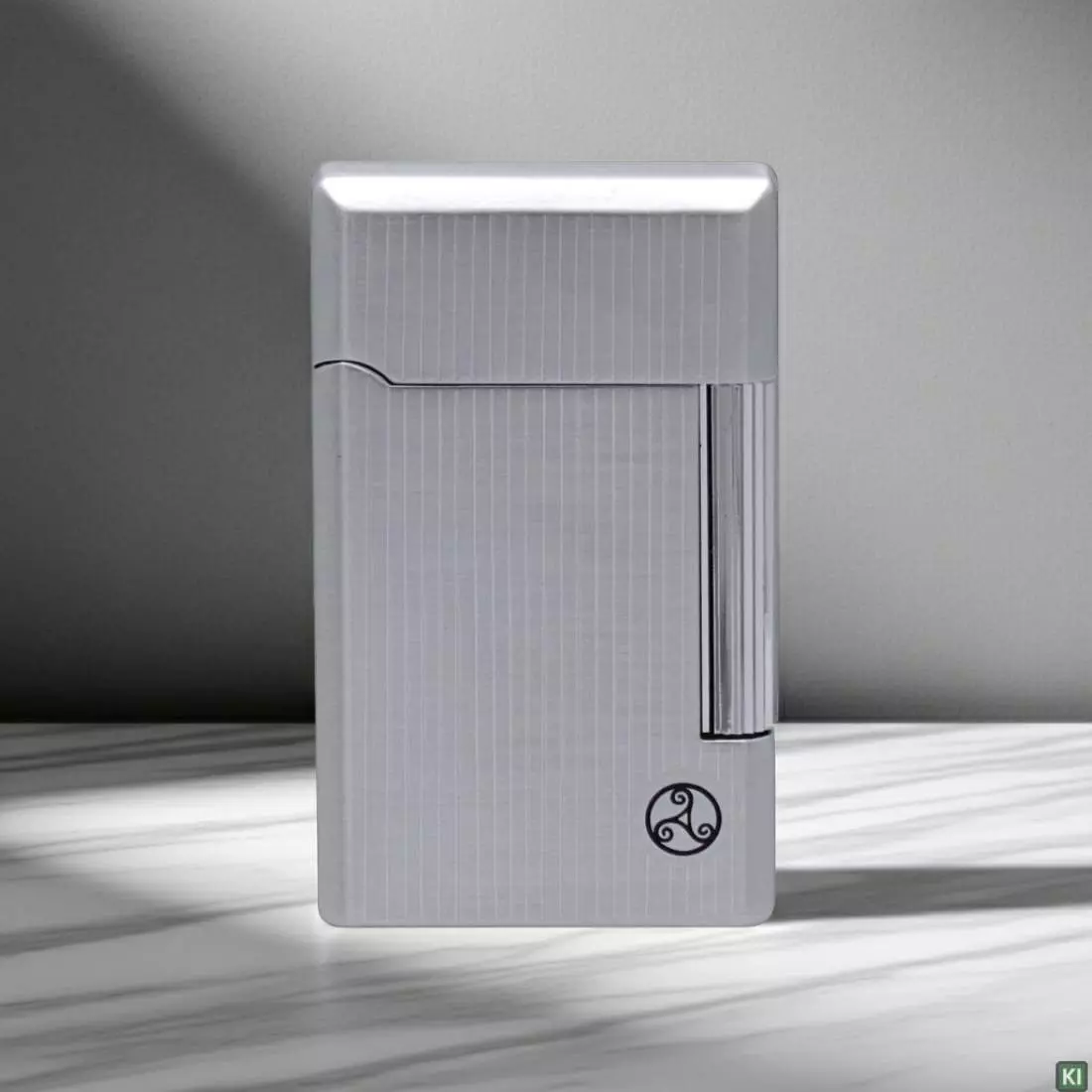 Produktbild: Rattray's Bel Chrome Stripe Pfeifenfeuerzeug stehend