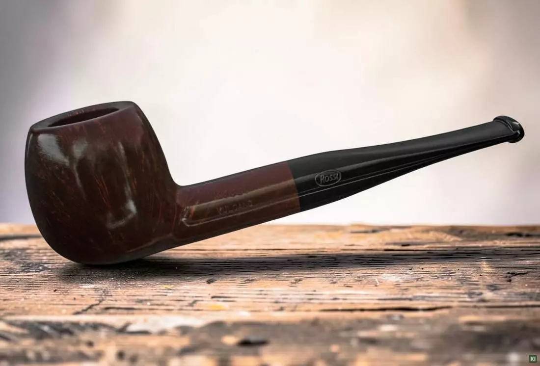 Produktbild: Rossi Pfeife Vulcano Black 207 auf einem Tisch
