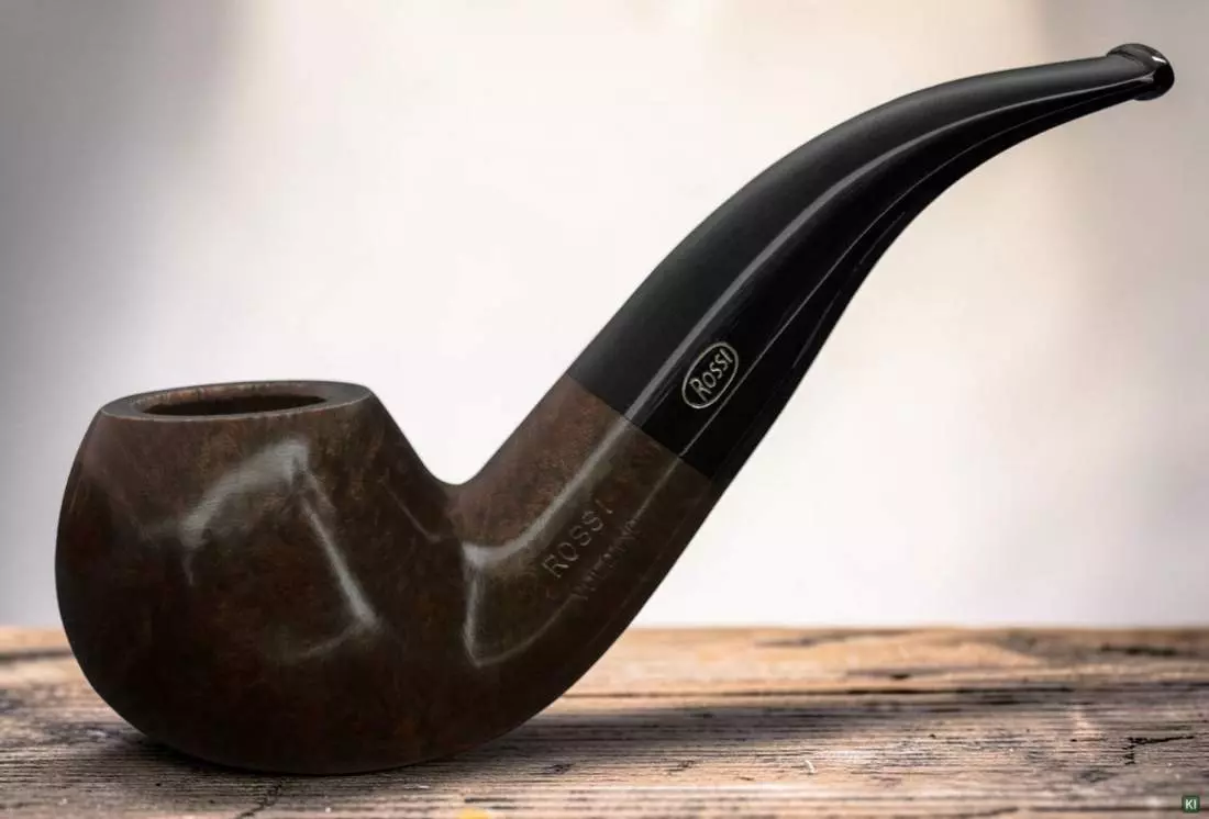 Produktbild: Rossi Pfeife Vulcano Black 642 auf einem Tisch