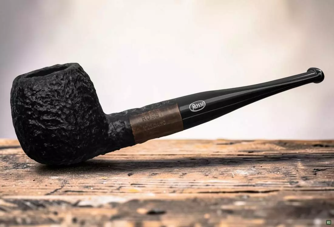 Produktbild: Rossi Pfeife Vulcano Rustic 207 auf einem Tisch