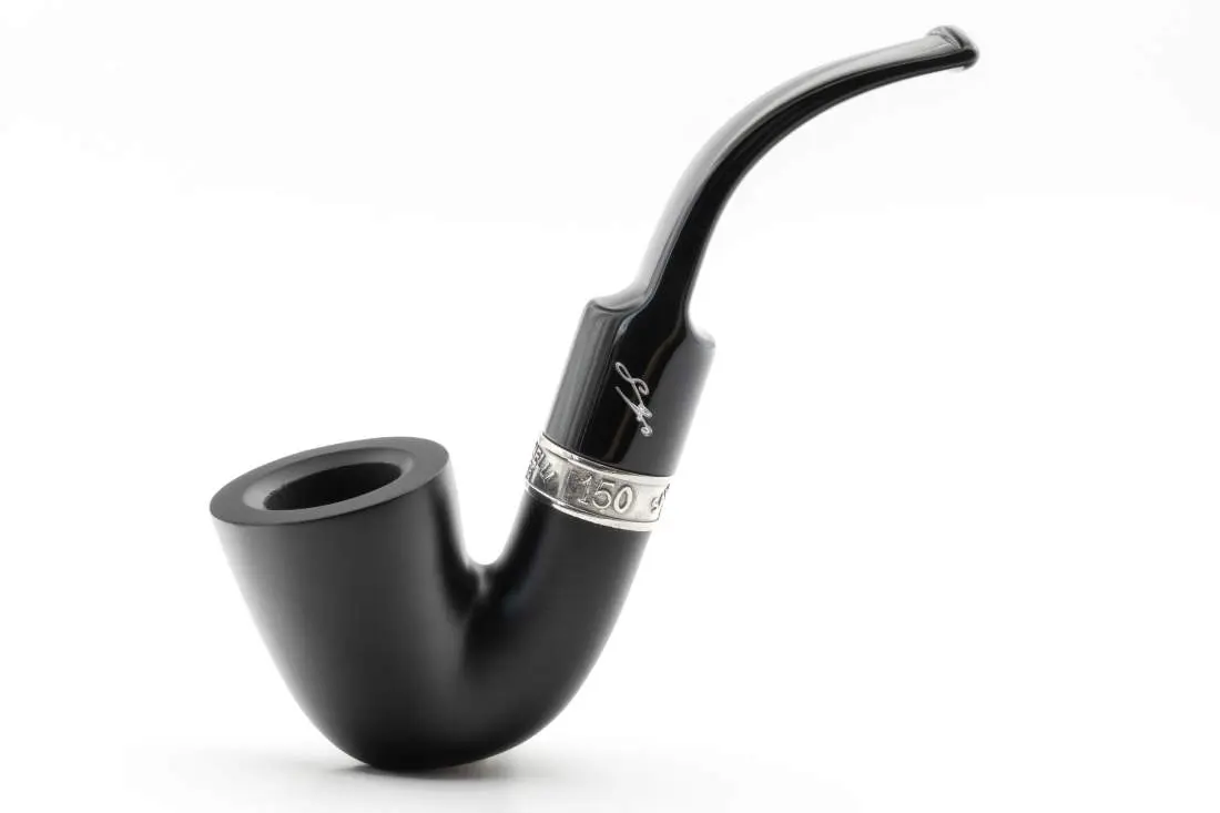 Produktbild: Savinelli 150 ANNI Achille I Black Bent Dublin - Seitenansicht