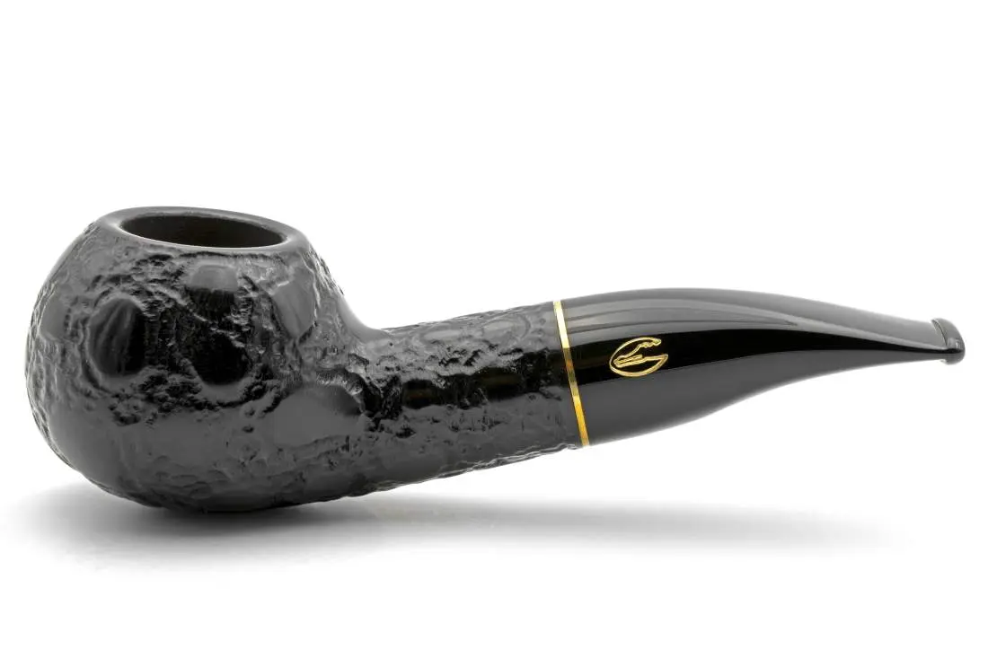 Produktbild: Savinelli Alligator Black 320 Half-Bent Diplomat - Seitenansicht