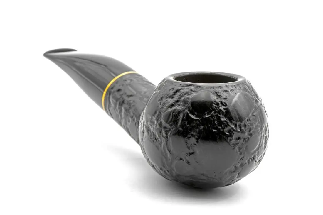 Produktbild: Savinelli Alligator Black 320 Half-Bent Diplomat - Frontansicht