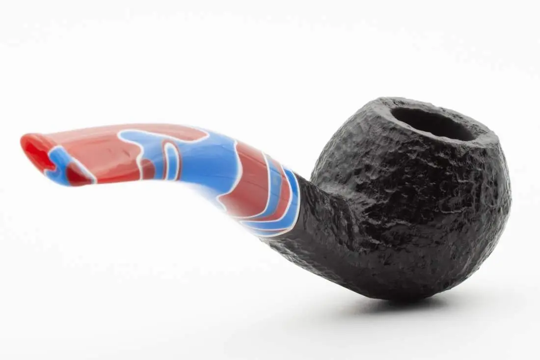 Produktbild: Savinelli Colombina Rustic Half-Bent Rhodesian - Profilansicht