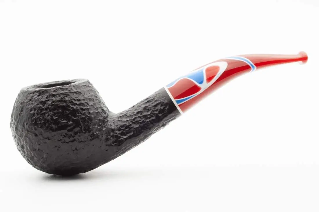 Produktbild: Savinelli Colombina Rustic Half-Bent Rhodesian - Seitenansicht