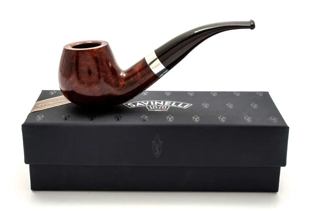 Produktbild: Savinelli Etna Brown 645 Half-Bent Brandy - Geschenkverpackung