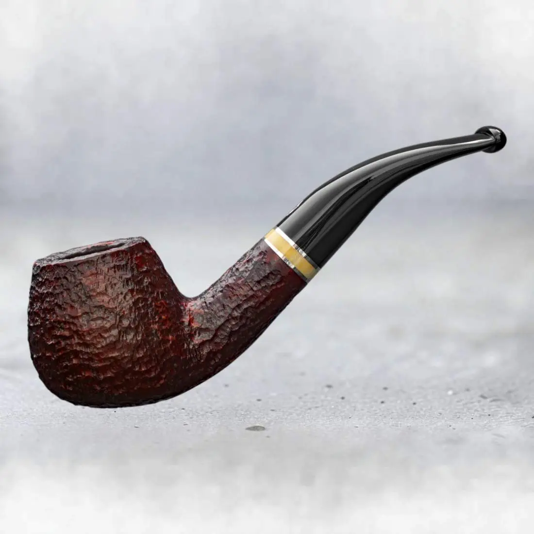 Produktbild: Savinelli New Oscar Rustic 645 Half-Bent Brandy