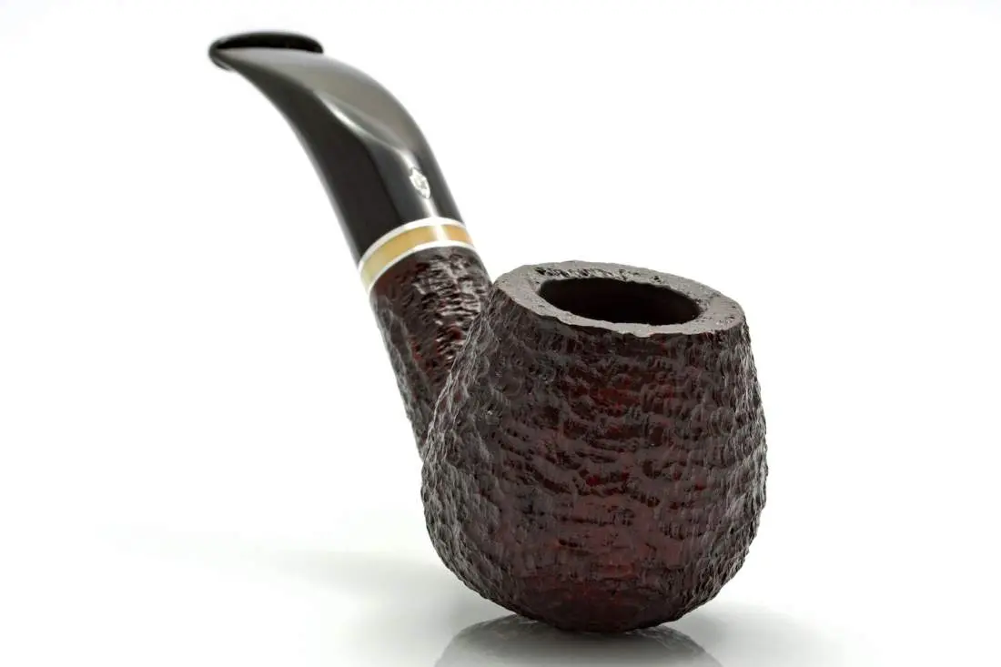 Produktbild: Savinelli New Oscar Rustic 645 Half-Bent Brandy - Frontansicht