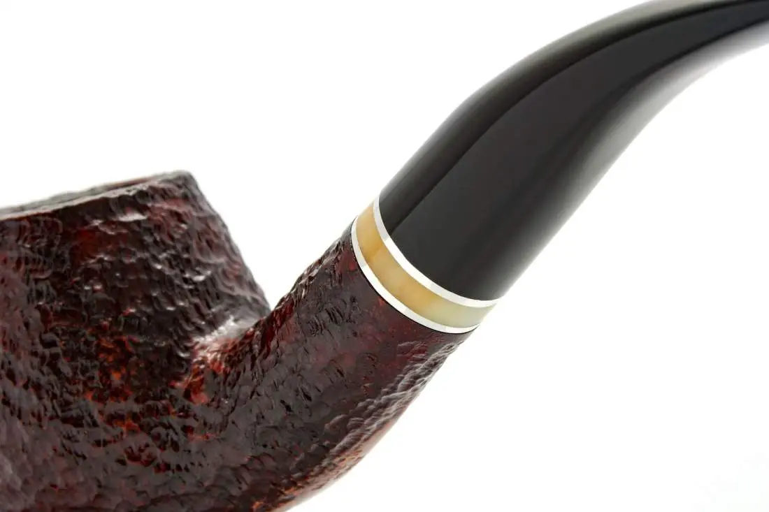 Produktbild: Savinelli New Oscar Rustic 645 Half-Bent Brandy - Detailansicht