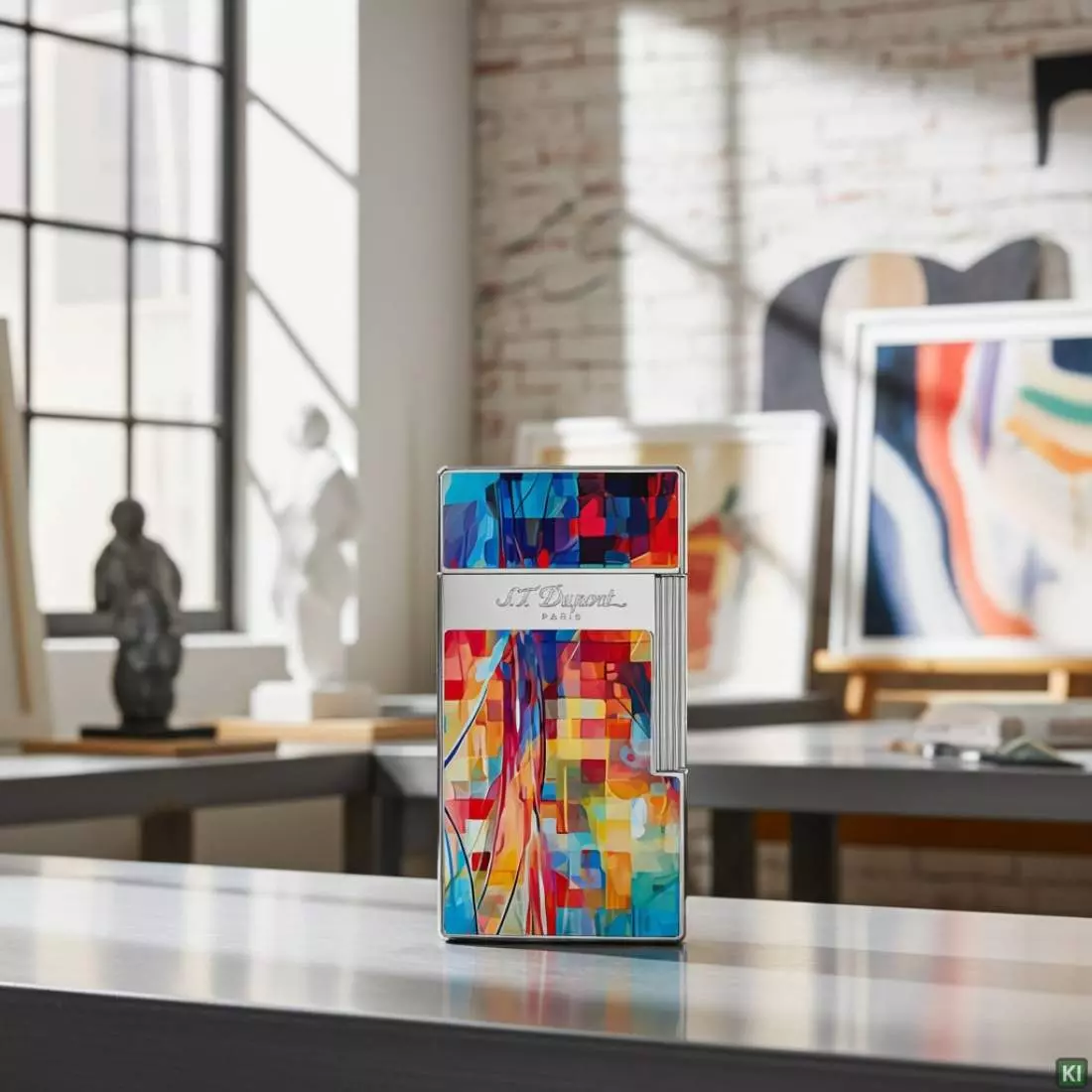 Produktbild: S.T. Dupont Biggy Graff'ty Multicolor Feuerzeug im Raum