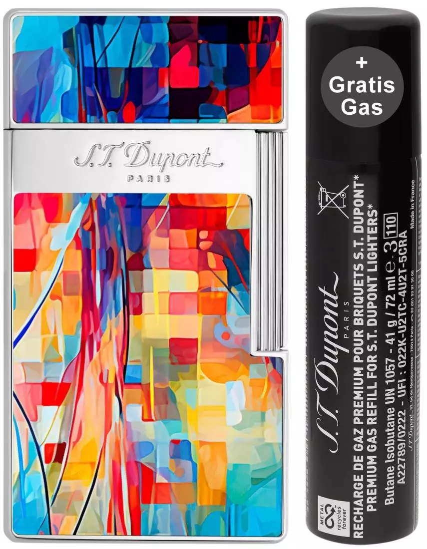 Produktbild: S.T. Dupont Biggy Graff'ty Multicolor Feuerzeug 025024 mit Gas